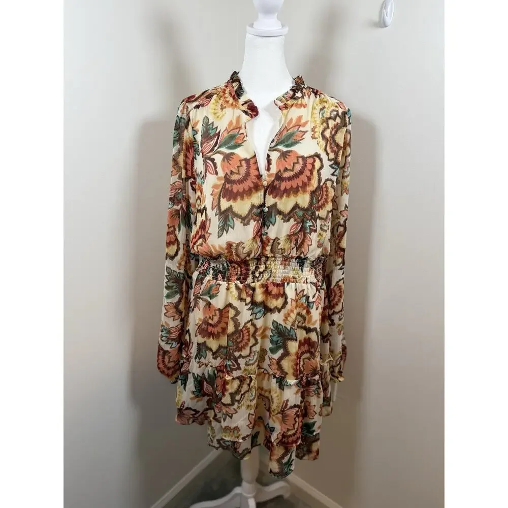 Autres Filles Women’s Dress Women’s Size XL Floral Ruffle Boho Cottagecore - Picture 11 of 11